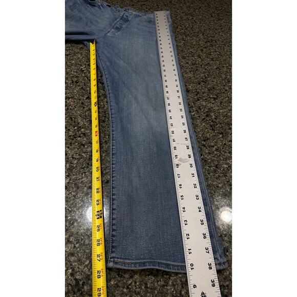 Levis 501 Jeans 36x29 (34x28) Blue Denim Button Fly Cotton Blend Classic Cotton - Picture 7 of 7